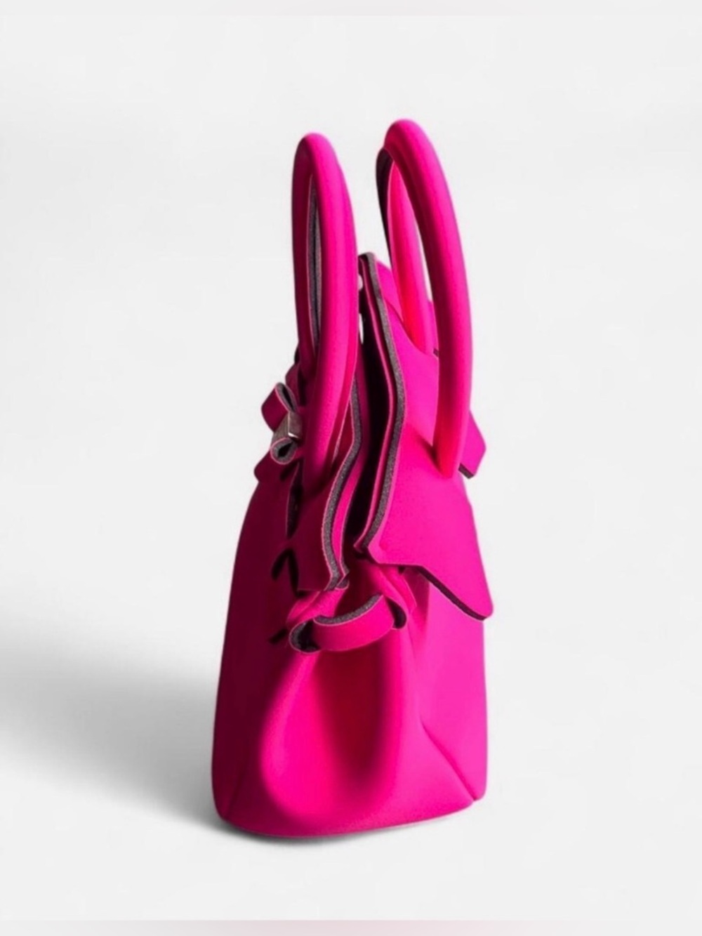 NWT Save My Bag Petite Miss Handbag in fuchsia, made in Italy š®š¹ - Picture 3 of 7